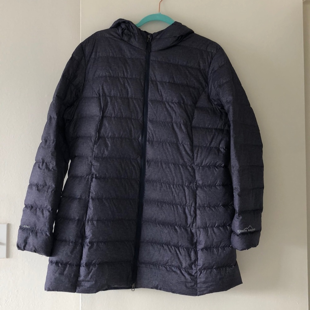 Eddie Bauer long down coat.